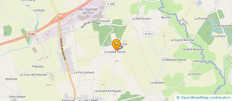 localisation de l'entreprise BELAIR EMPLOI  GUER