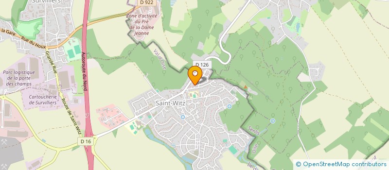 localisation de l'entreprise BELAIR SERVICES  SAINT-WITZ