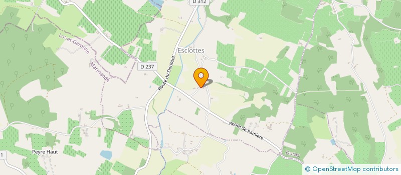 localisation de l'entreprise BELAIR THOMAS à ESCLOTTES