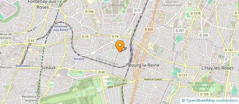 localisation de l'entreprise BELAIRSANTE à BOURG-LA-REINE