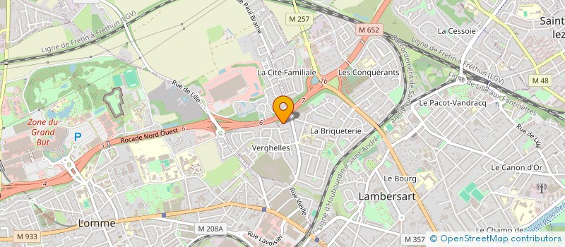 localisation de l'entreprise BELAM à LA MADELEINE