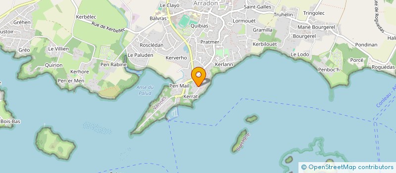 localisation de l'entreprise BELAM à ARRADON