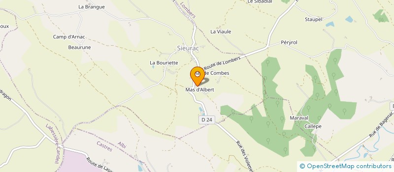 localisation de l'entreprise BELAMATIS  SIEURAC