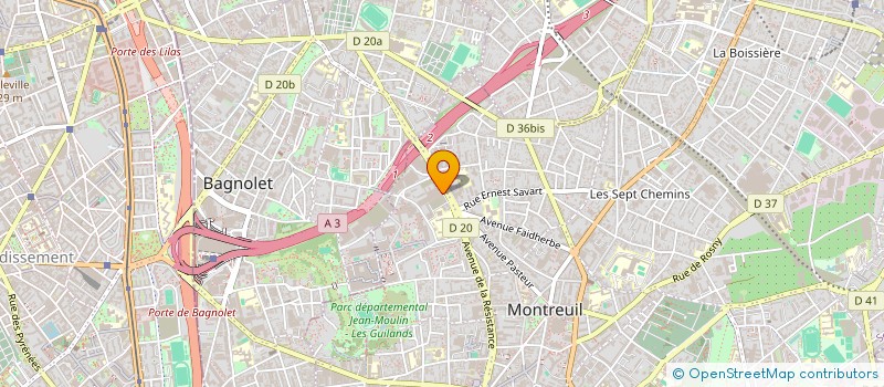 localisation de l'entreprise BELAMI à MONTREUIL