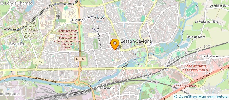 localisation de l'entreprise BELANEC  CESSON-SEVIGNE