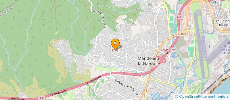 localisation de l'entreprise BELANNIE à MANDELIEU LA NAPOULE