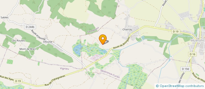 localisation de l'entreprise BELANTAN DES SOURCES  VEZERONCE-CURTIN