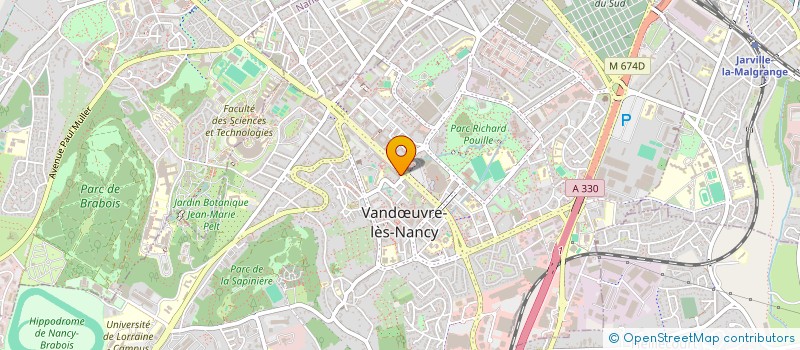 localisation de l'entreprise BELARBI-VTC  VANDUVRE-LES-NANCY