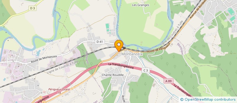 localisation de l'entreprise BELARD CLUZEAU  MONTREM