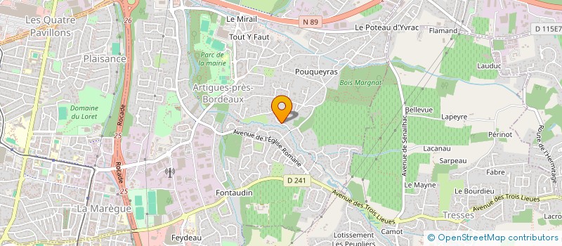 localisation de l'entreprise BELASASTA  ARTIGUES-PRES-BORDEAUX