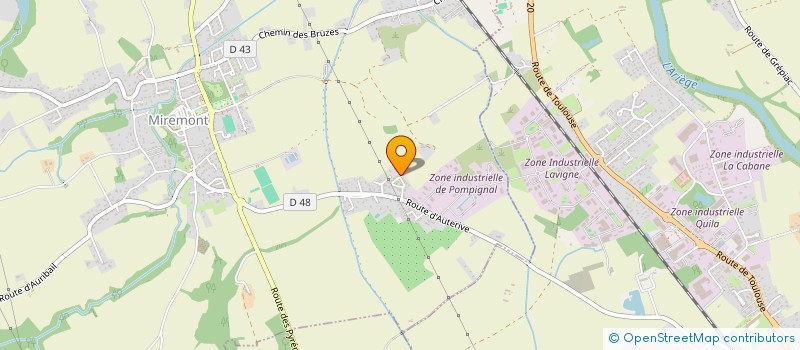 localisation de l'entreprise BELAUTERIVE J HOLDING  MIREMONT