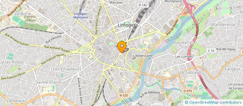 localisation de l'entreprise BELAWOLFF à LIMOGES