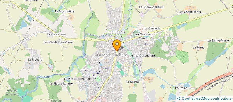 localisation de l'entreprise BELB HOLDING à LES ACHARDS