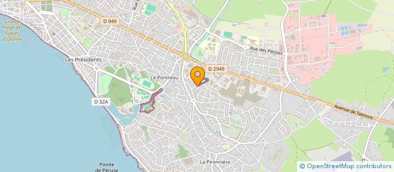 localisation de l'entreprise BELB OPTIC à LES SABLES D'OLONNE