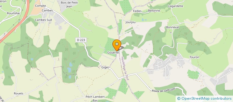 localisation de l'entreprise BELBES ET FILS à PUJOLS