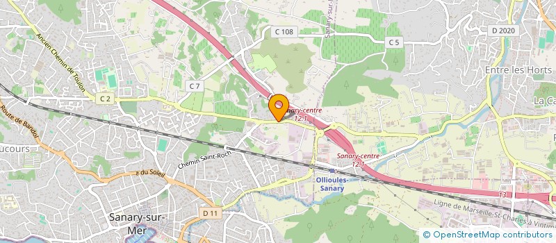 localisation de l'entreprise BELBOW  SANARY-SUR-MER