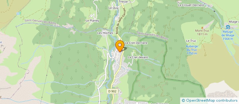 localisation de l'entreprise BELCIMMA  LES CONTAMINES-MONTJOIE