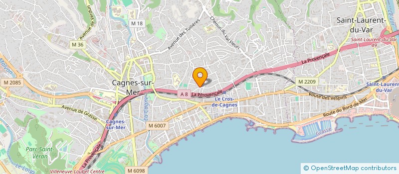 localisation de l'entreprise BELCLAIR  CAGNES-SUR-MER