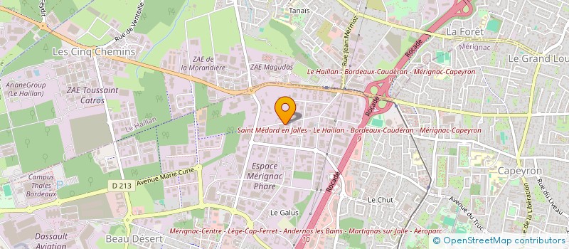 localisation de l'entreprise BELCO à MERIGNAC