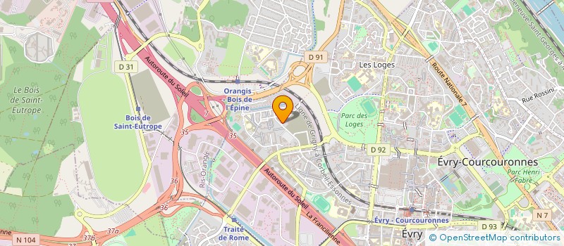 localisation de l'entreprise BELCO  EVRY-COURCOURONNES