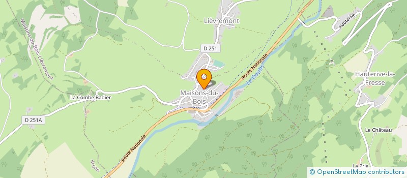 localisation de l'entreprise BELCOSTAIR  ECOLE-VALENTIN
