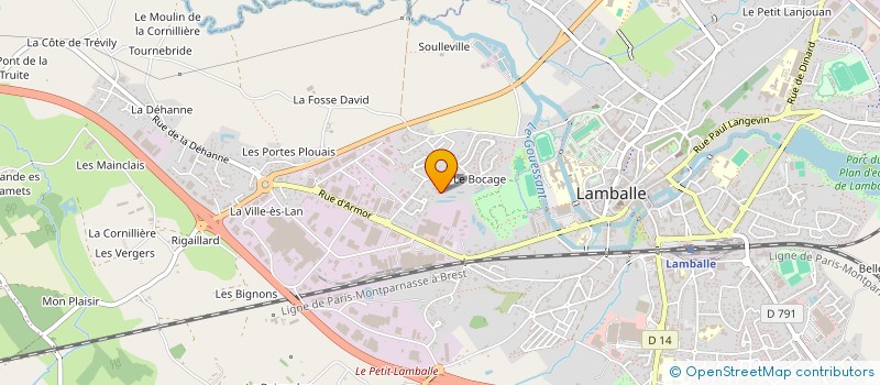 localisation de l'entreprise BELDATIENNE  LAMBALLE-ARMOR