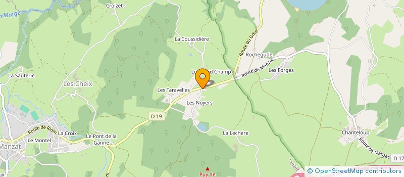 localisation de l'entreprise BELE ET BETE  MANZAT