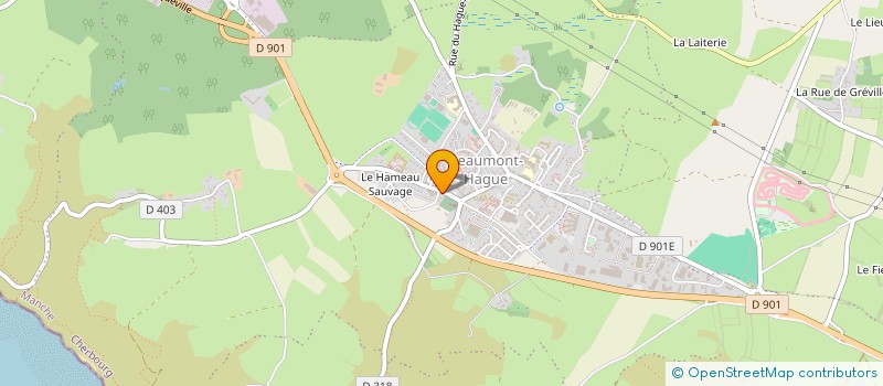 localisation de l'entreprise BELECT  LA HAGUE