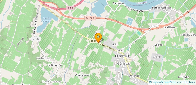 localisation de l'entreprise BELEL  GENISSAC