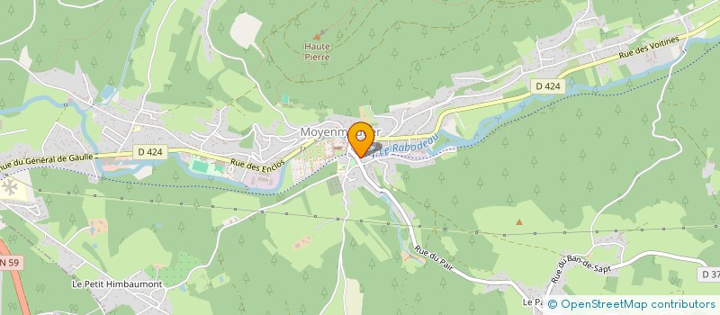 localisation de l'entreprise BELEM  MOYENMOUTIER