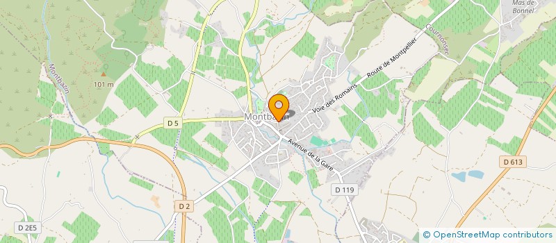 localisation de l'entreprise BELEM  MONTBAZIN