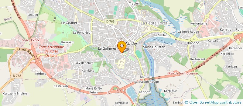 localisation de l'entreprise BELENOS à AURAY