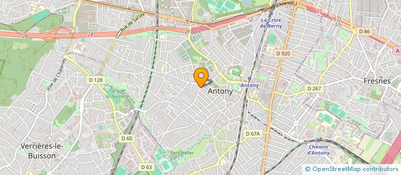 localisation de l'entreprise BELEUS à ANTONY