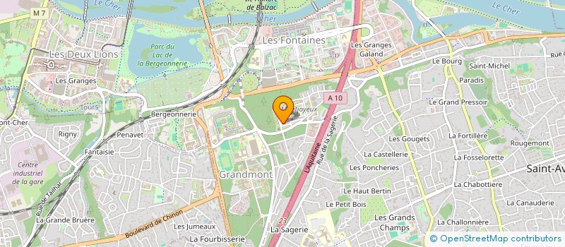 localisation de l'entreprise BELEY METREAU  TOURS