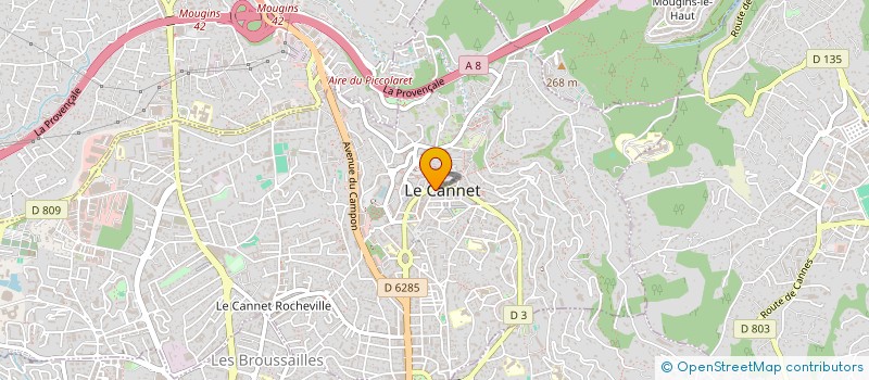 localisation de l'entreprise BELEZA à LE CANNET