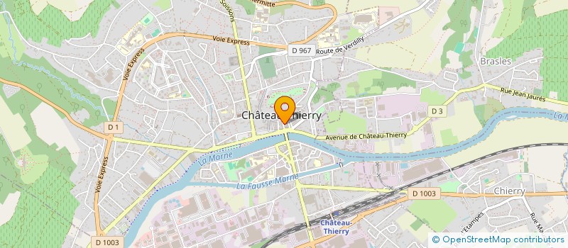 localisation de l'entreprise BELEZA PARFUMERIE à CHATEAU-THIERRY