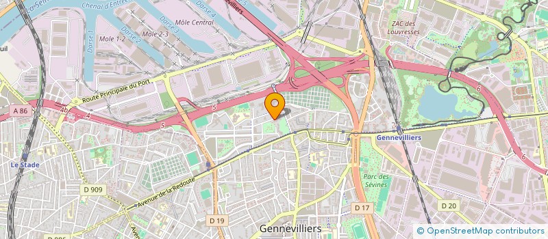 localisation de l'entreprise BELFAROUM EMBALLAGES à GENNEVILLIERS