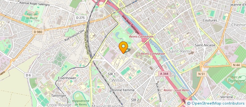 localisation de l'entreprise BELFI IMMO  REIMS