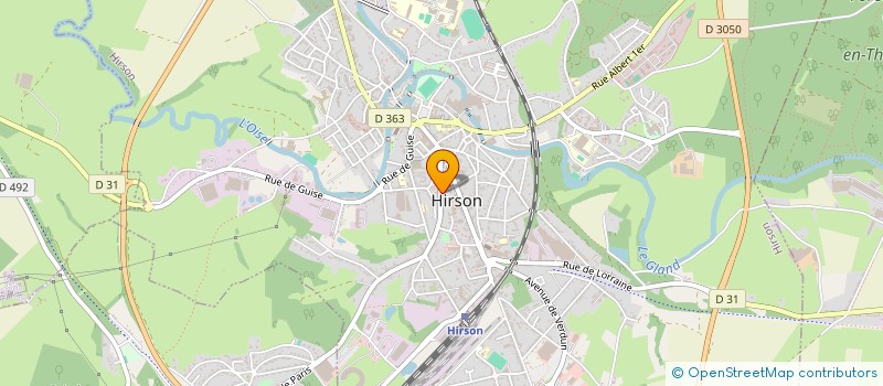localisation de l'entreprise BELFINE à HIRSON