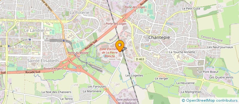 localisation de l'entreprise BELFOR OUEST à CHANTEPIE