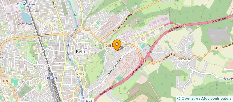 localisation de l'entreprise BELFORT ECHECS à BELFORT
