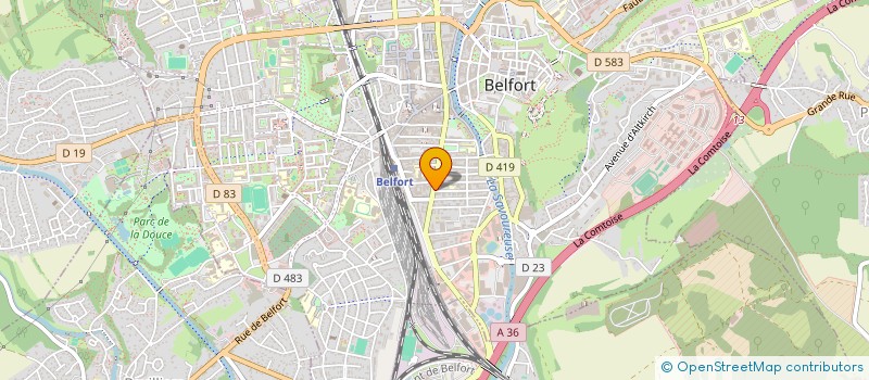 localisation de l'entreprise BELFORT ECHECS COUPE DU MONDE 88 à BELFORT