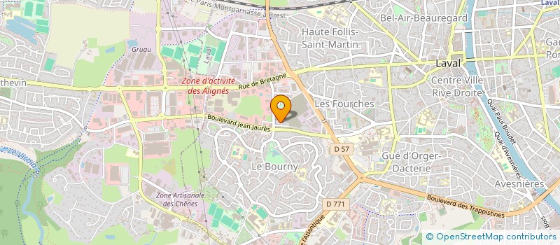 localisation de l'entreprise BELFORT FOR 4 à LAVAL