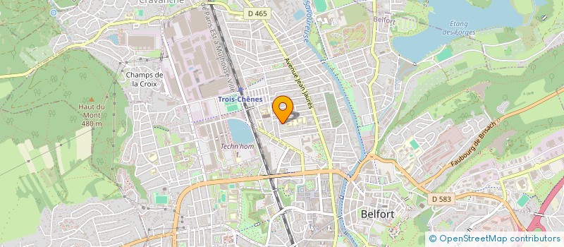 localisation de l'entreprise BELFORT GYMNASTIQUE à BELFORT