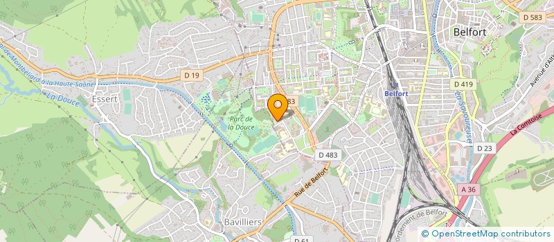 localisation de l'entreprise BELFORT INVESTISSEMENTS à BELFORT
