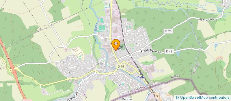 localisation de l'entreprise BELFORT PROTECTION INCENDIE SARL à CHAVANNES-LES-GRANDS