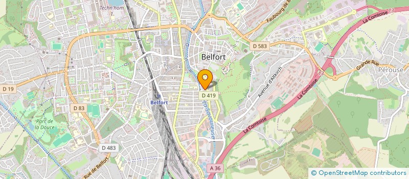 localisation de l'entreprise BELFORT SPA LOFT à BELFORT