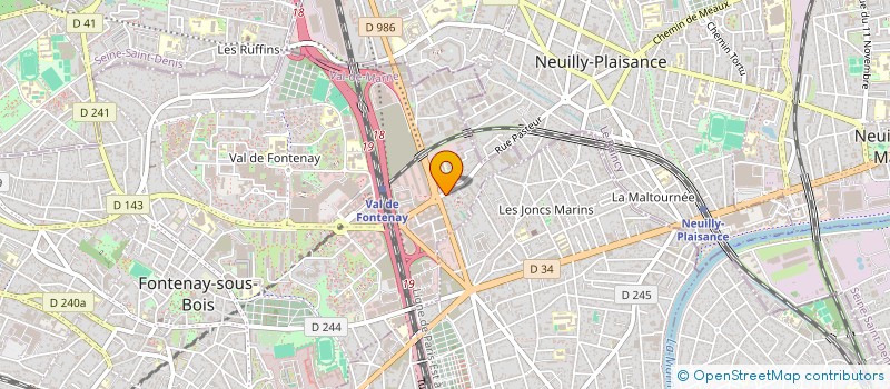 localisation de l'entreprise BELGA à FONTENAY-SOUS-BOIS