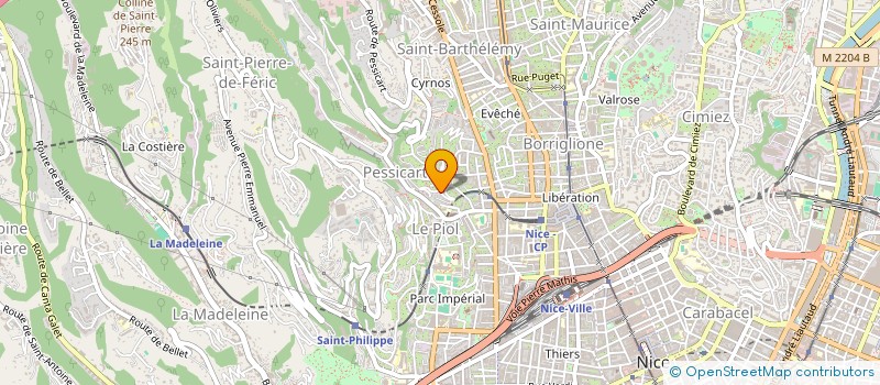 localisation de l'entreprise BELGIQUE à NICE