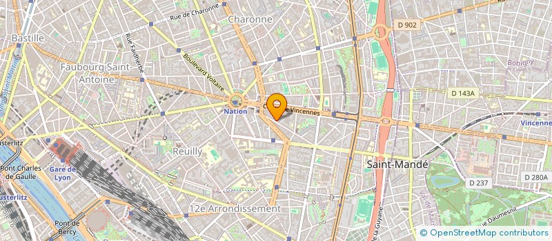 localisation de l'entreprise BELGRAND 1612  PARIS